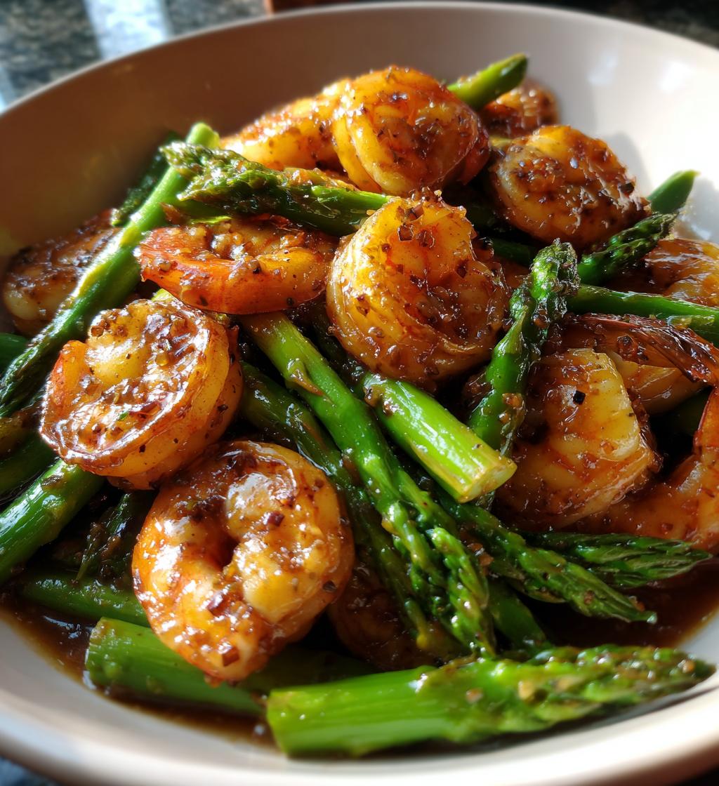 Easy, Healthy Shrimp and Asparagus Stir Fry