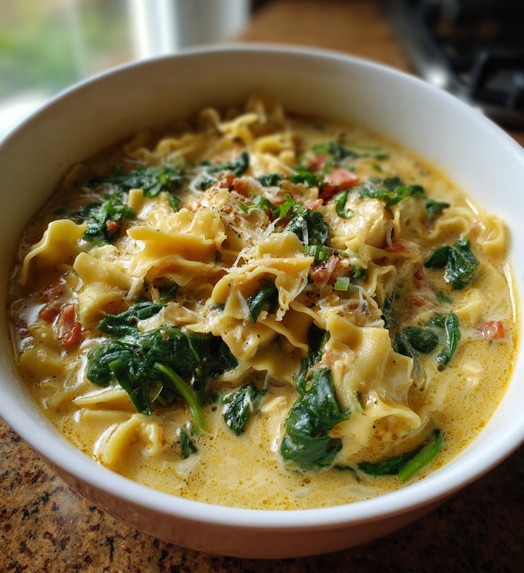 White Lasagna Soup - detail 1