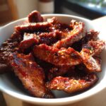 air fryer honey glazed steak strips