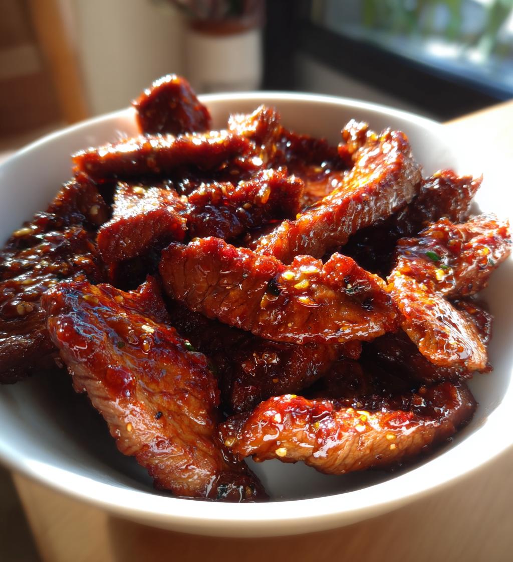 air fryer honey glazed steak strips