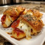 air fryer pepperoni pizza crescent rolls