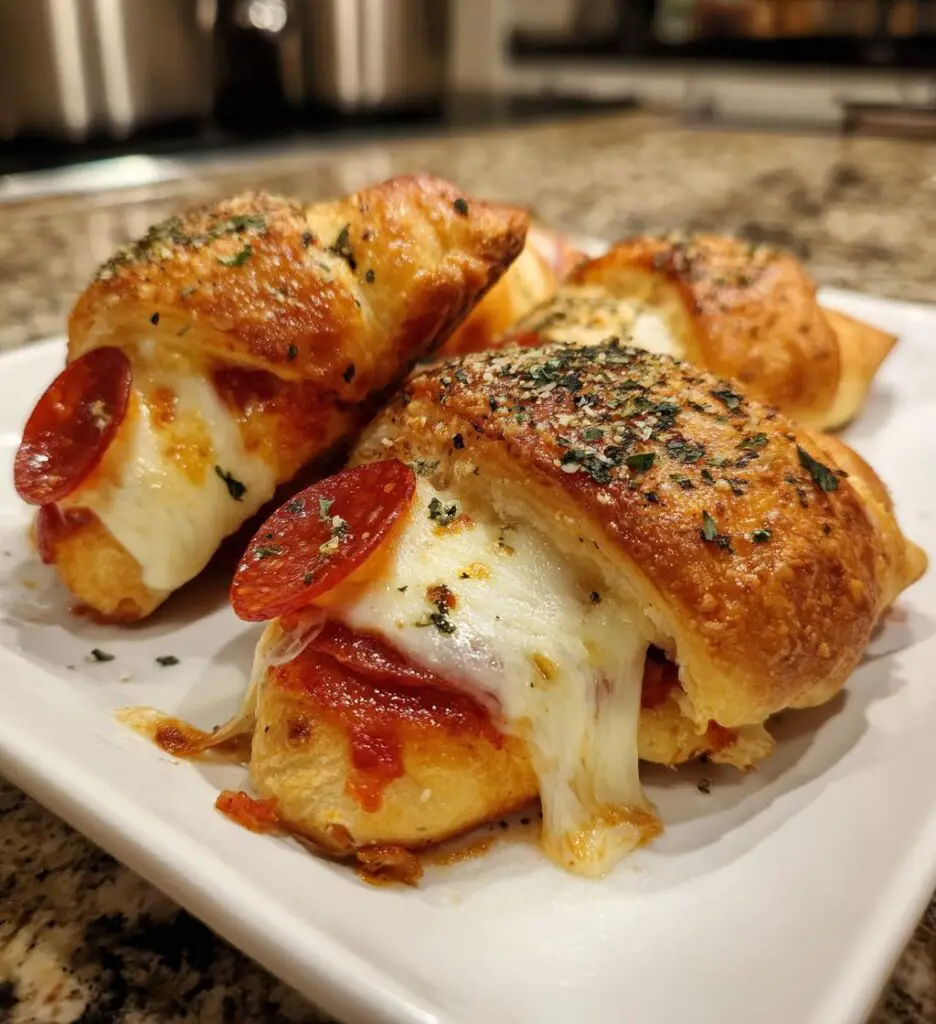 air fryer pepperoni pizza crescent rolls