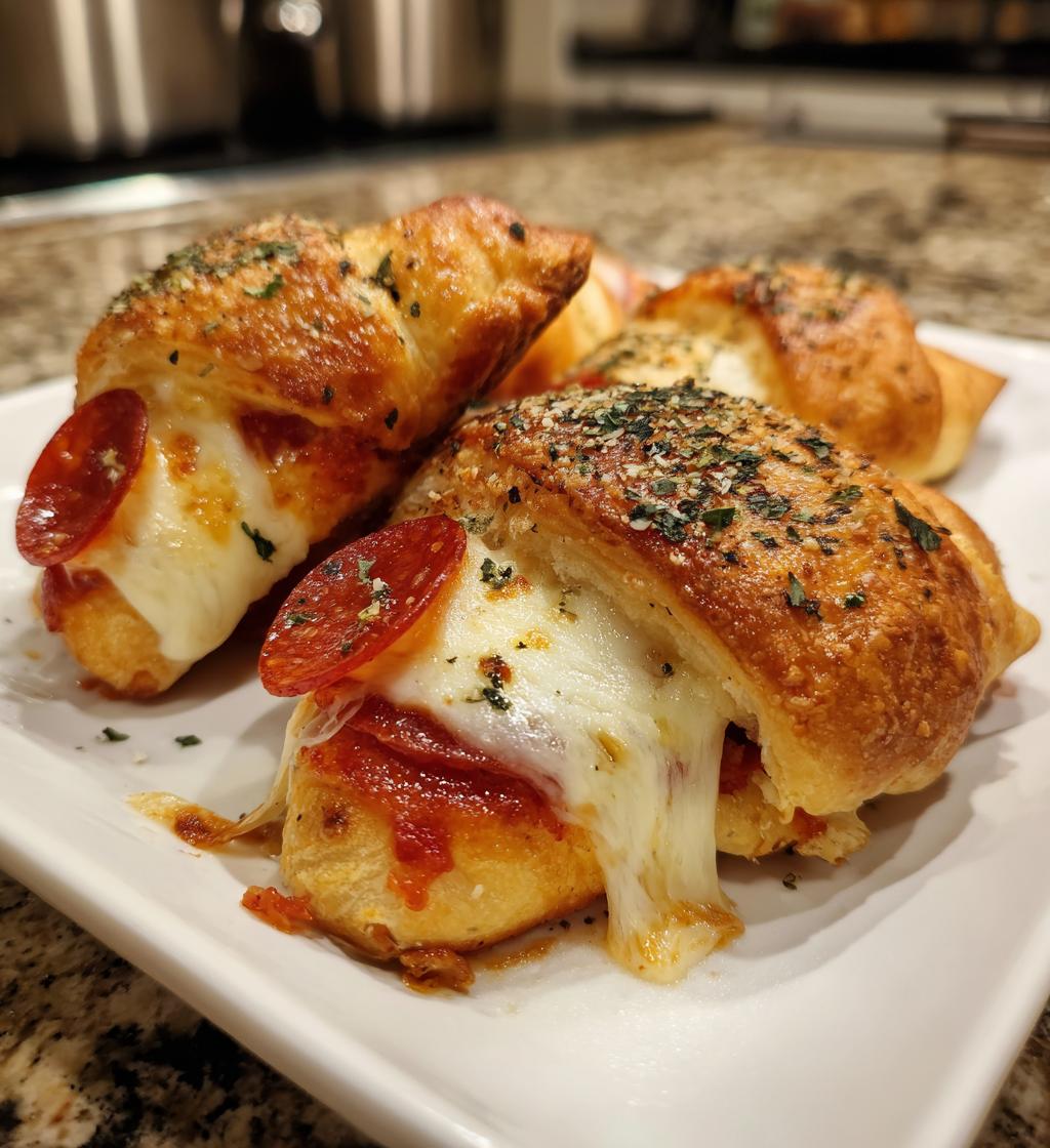 air fryer pepperoni pizza crescent rolls