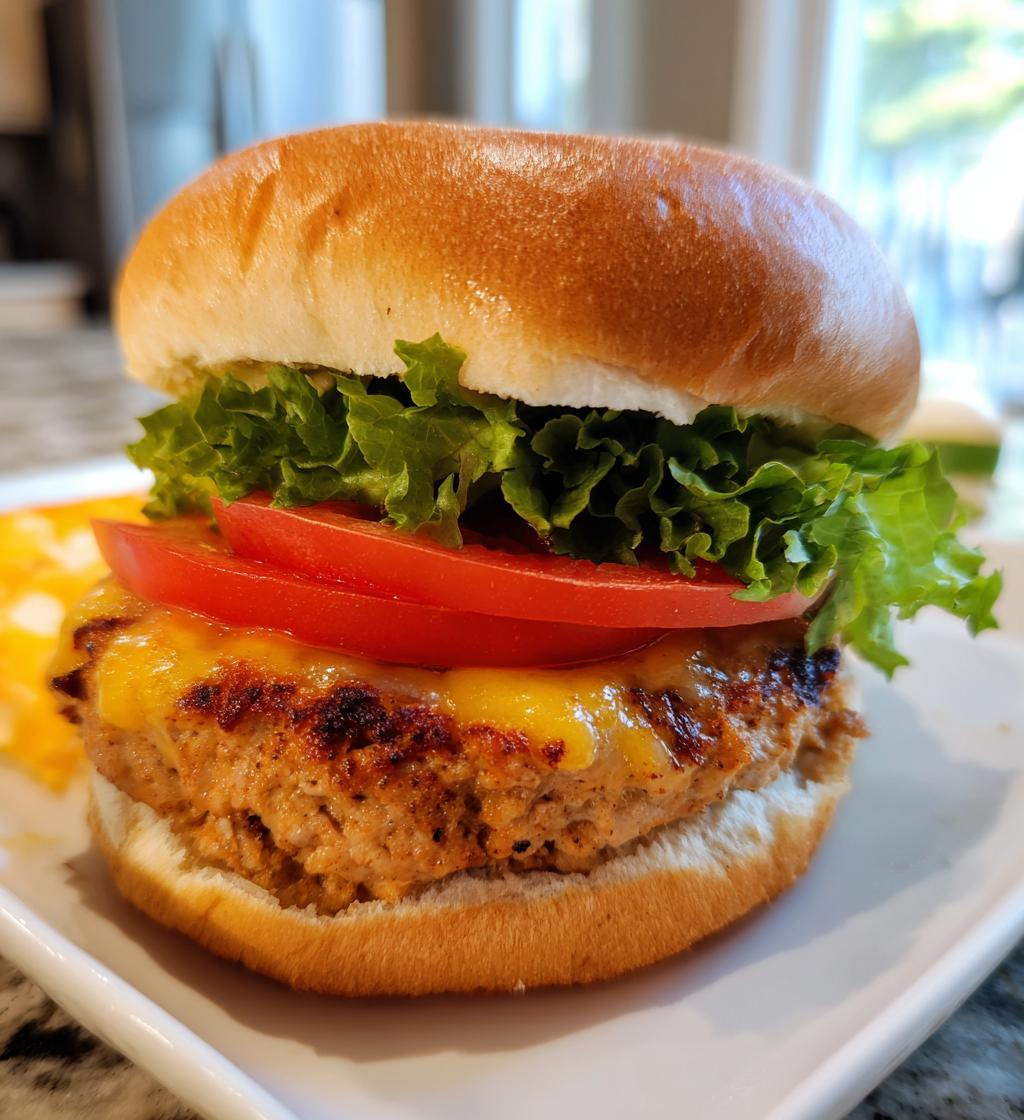 air fryer turkey burgers - detail 1