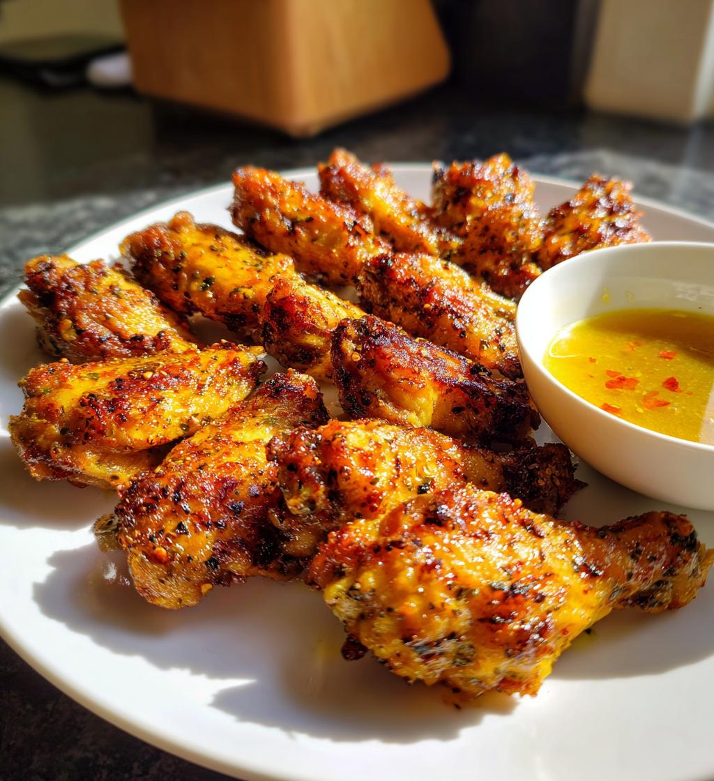 baked chicken wings - detail 1