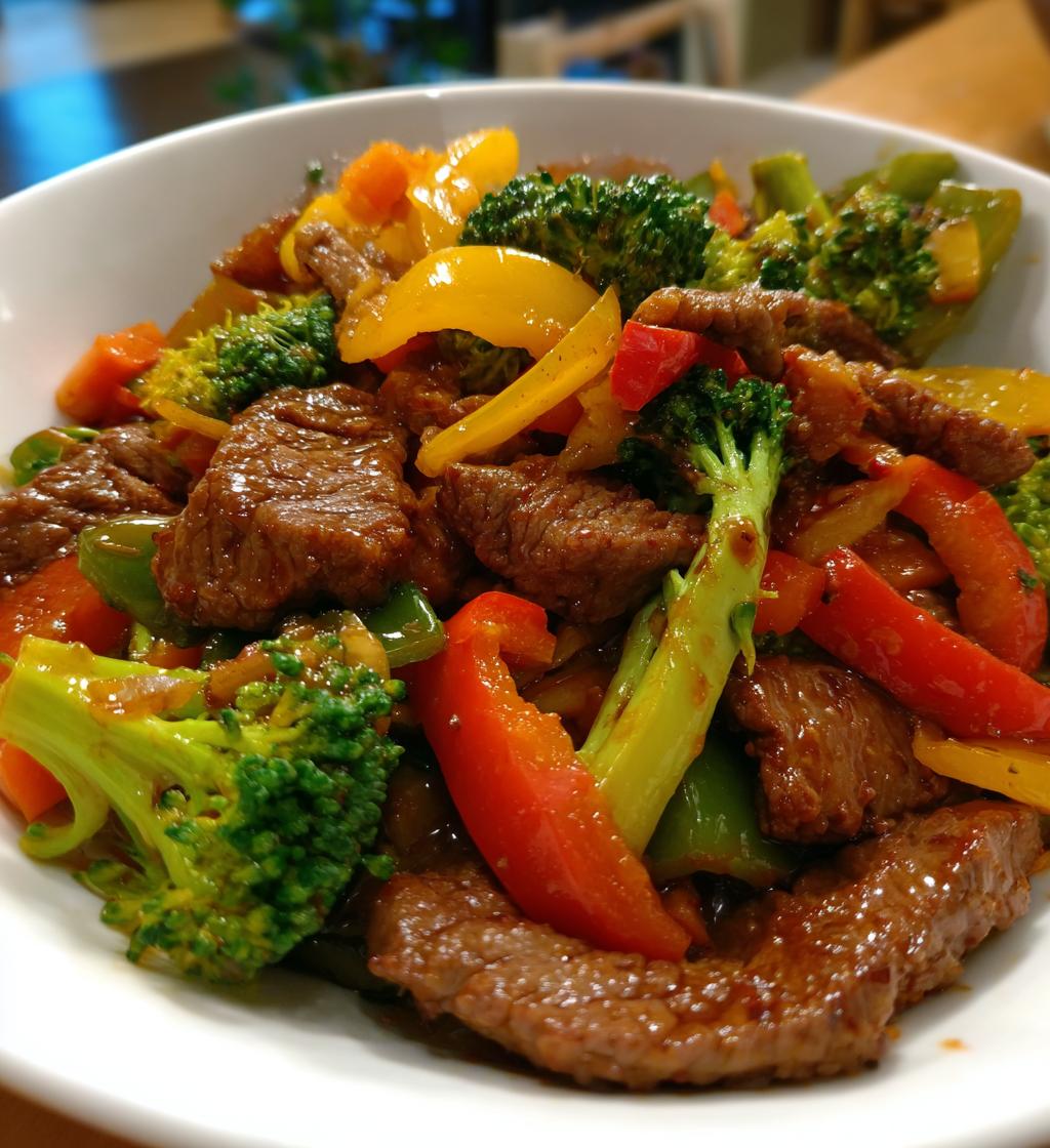 beef stir fry with vegetables - detail 1