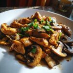 black pepper chicken with mushrooms recipe