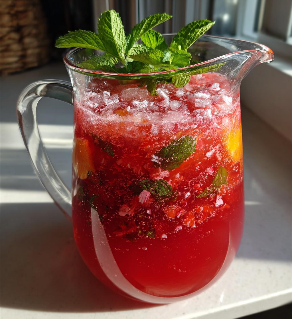 candy cane christmas punch