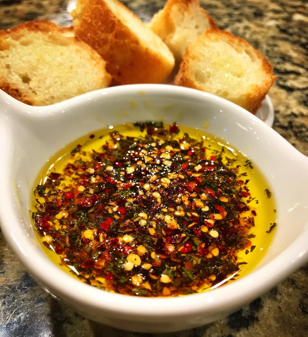 carrabbas bread dipping oil - detail 1