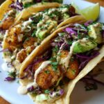 cauliflower tacos with cilantro lime crema