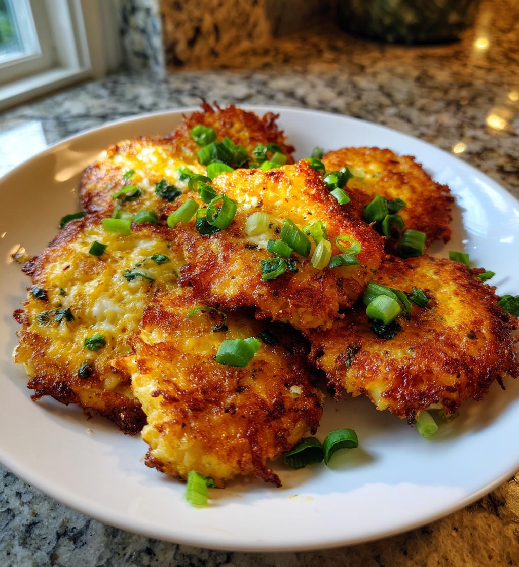 cheesy chicken fritters
