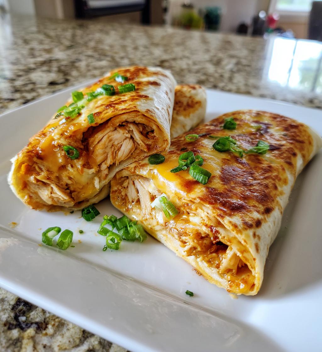 cheesy garlic chicken wraps - detail 1