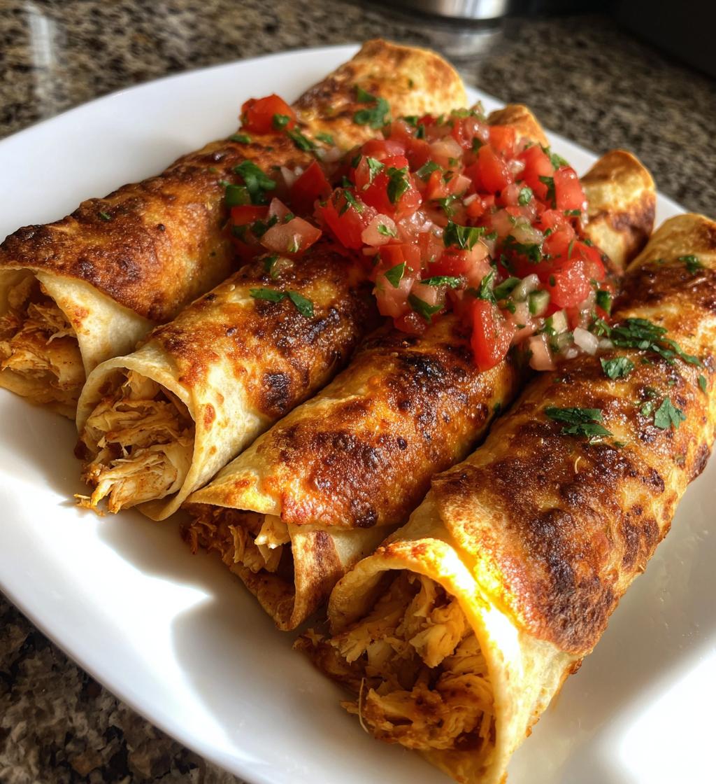 chicken flautas - detail 1