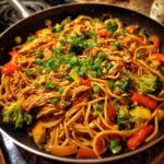 chicken spaghetti lo mein