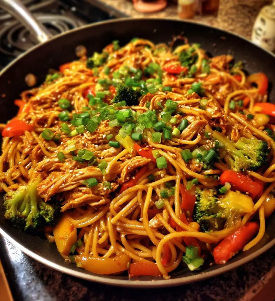 chicken spaghetti lo mein