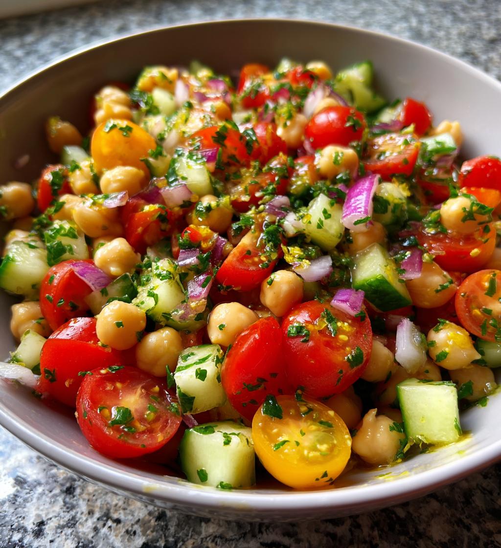 chickpea salad recipe - detail 1