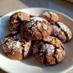 chocolate orange shortbread cookies