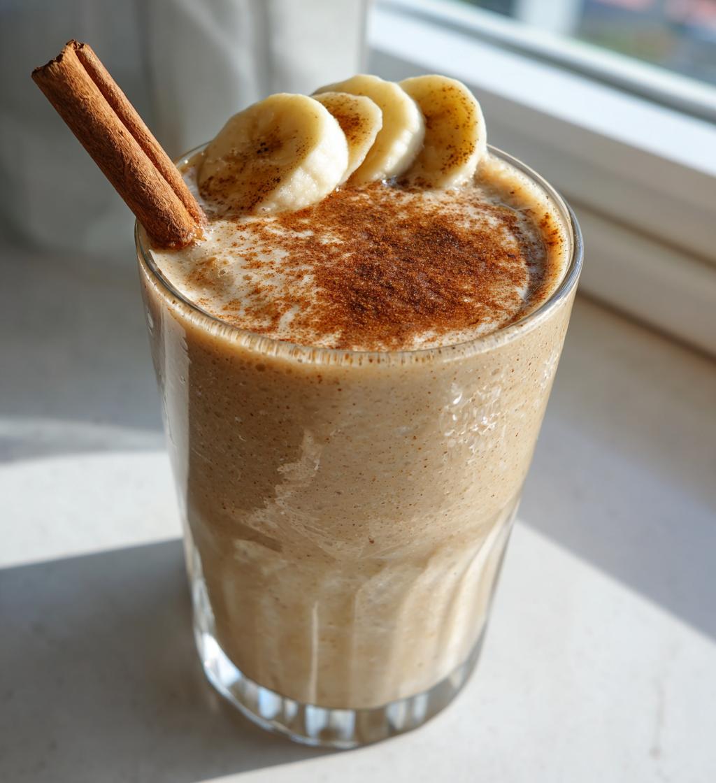 cinnamon roll breakfast smoothie - detail 1