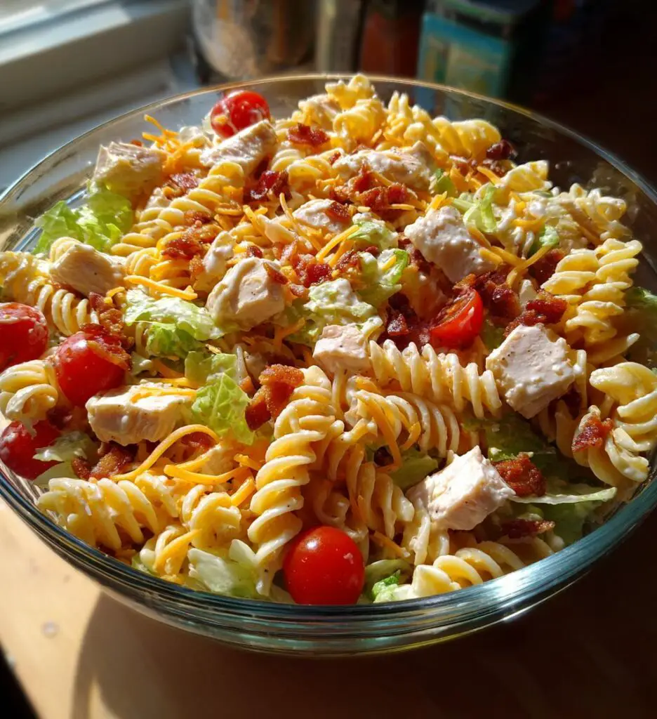 club sandwich pasta salad