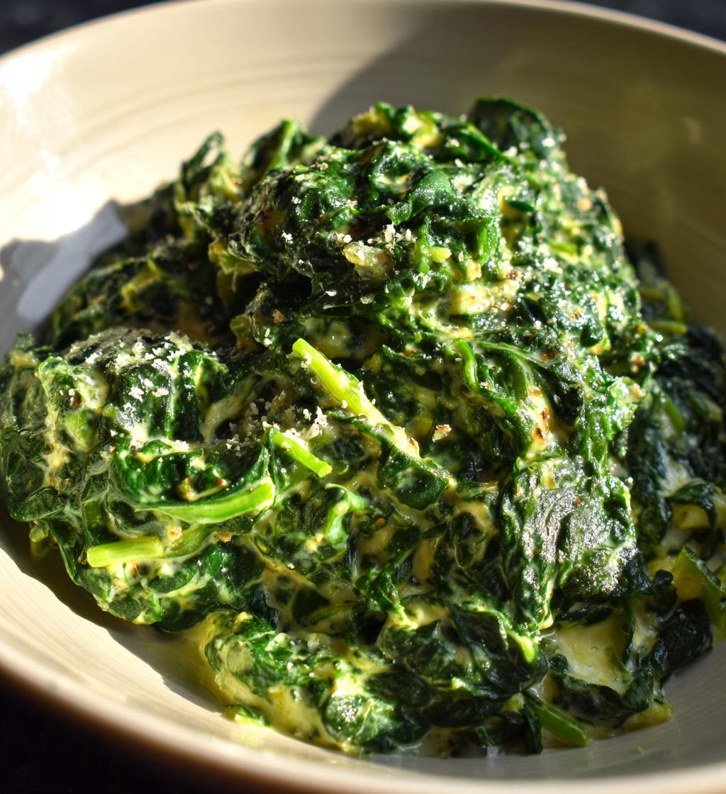creamed spinach - detail 1