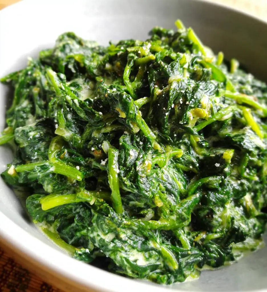 creamed spinach