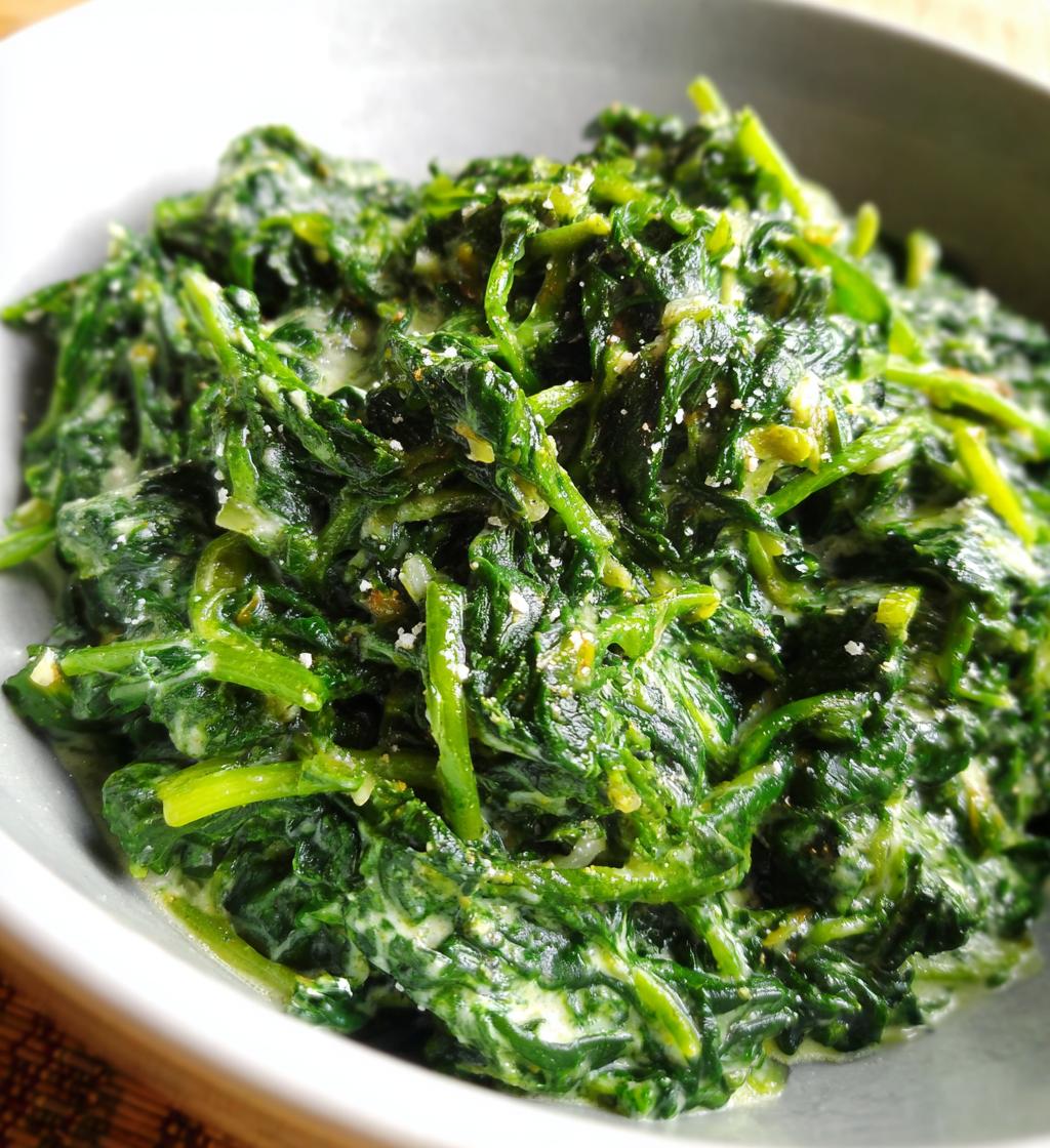 creamed spinach