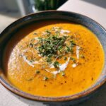 creamy carrot lentil soup