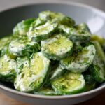 creamy cucumber salad recipe