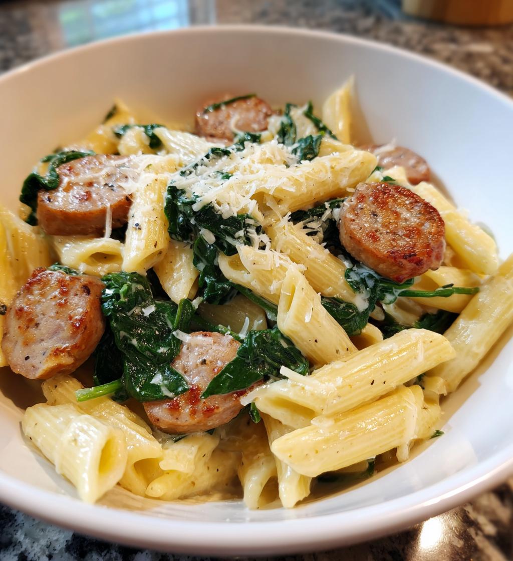 creamy italian sausage pasta recipe - detail 1