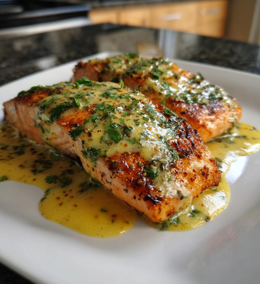 creamy lemon herb salmon