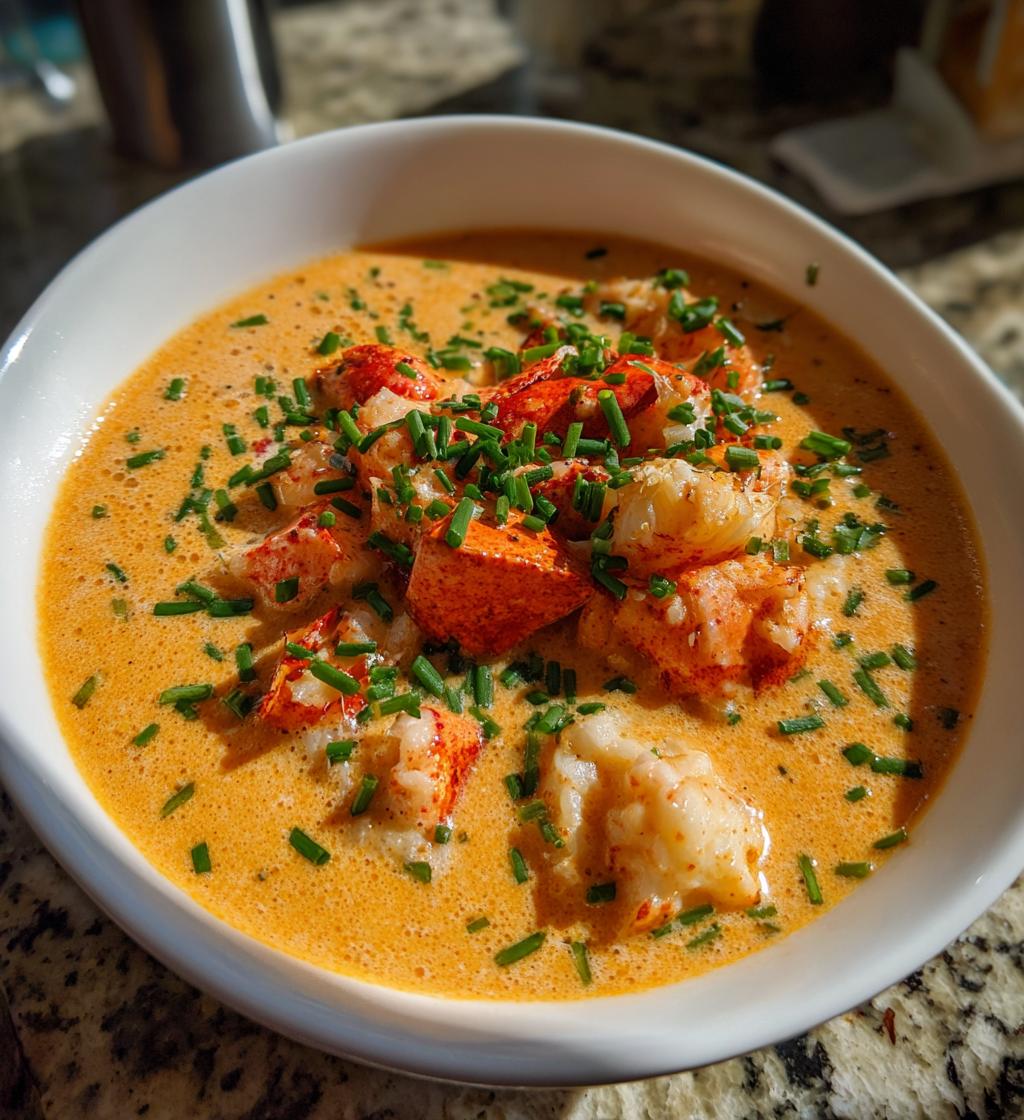 creamy lobster bisque
