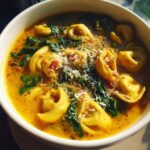 creamy sausage tortellini soup