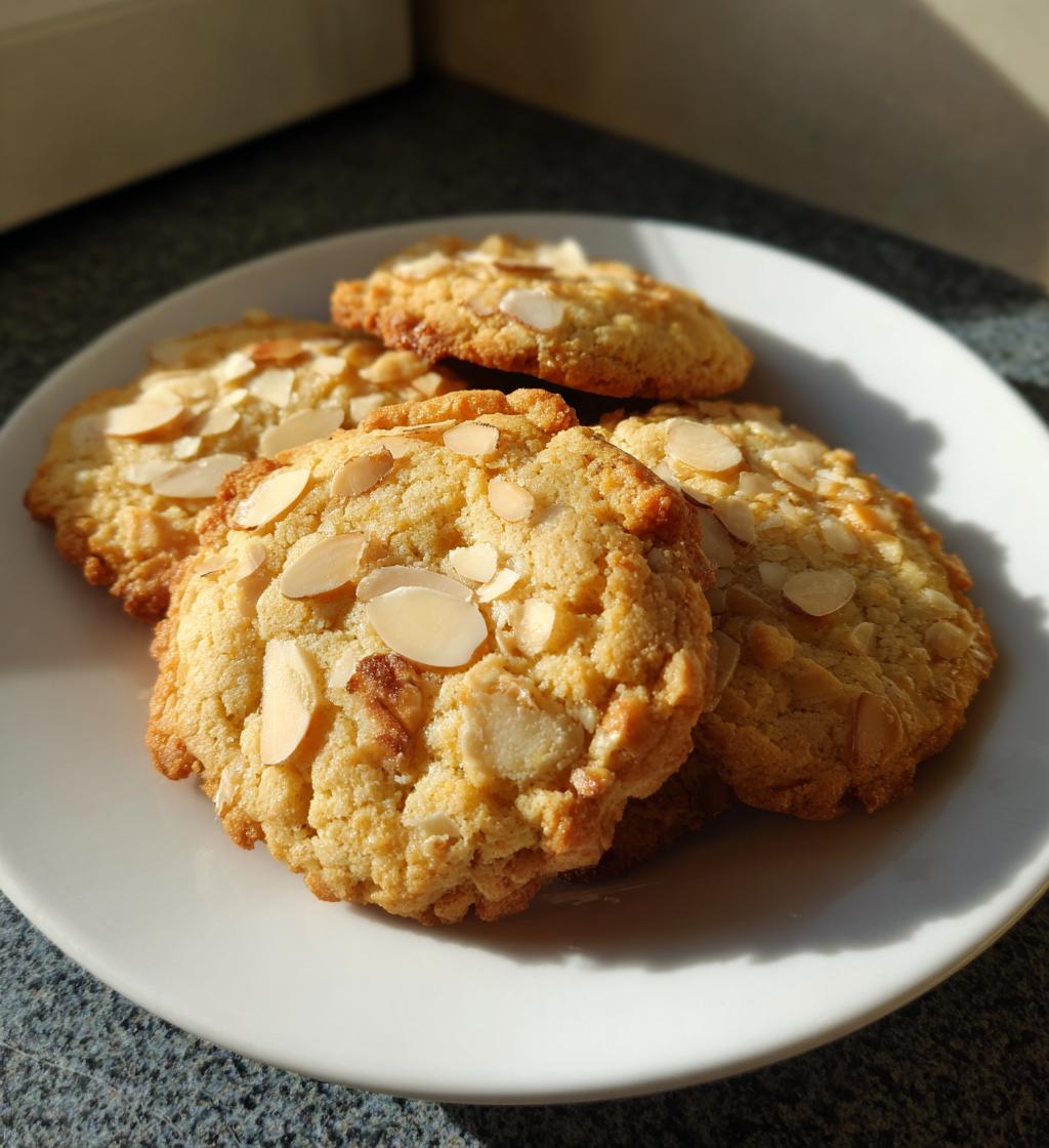 crispy almond cookies - detail 1