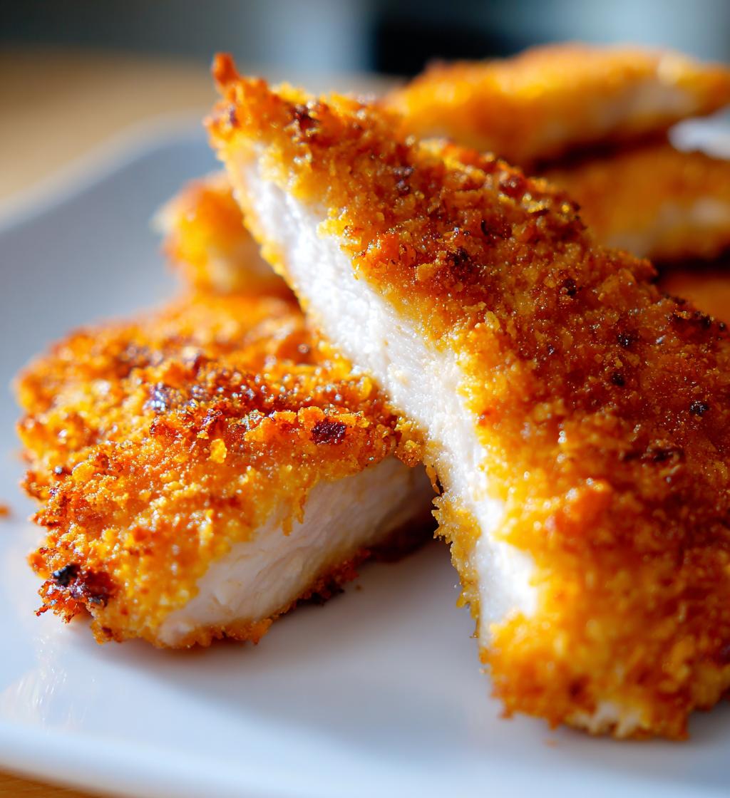 crispy oven baked chicken fillet - detail 1