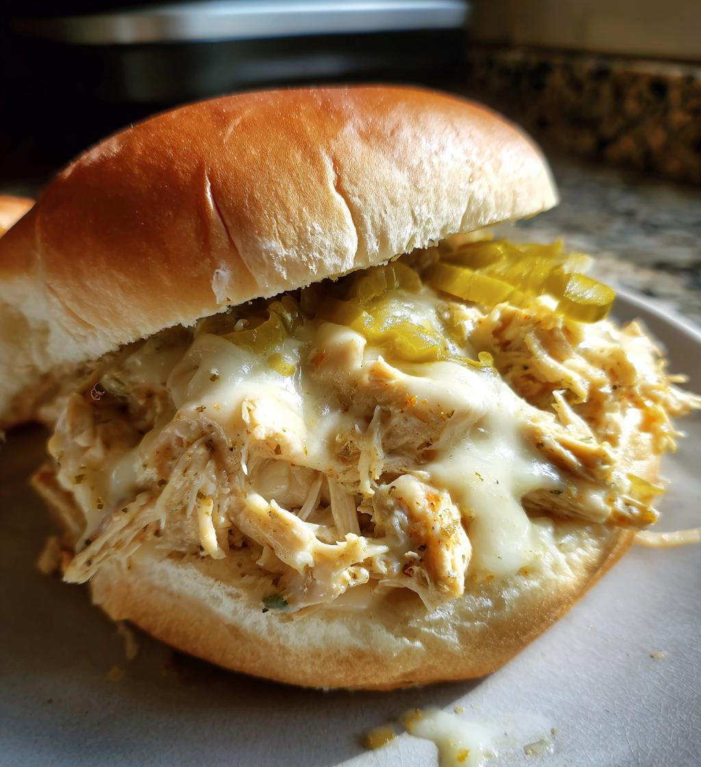 crock pot ranch chicken sandwiches