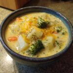 crockpot potato broccoli cheddar soup