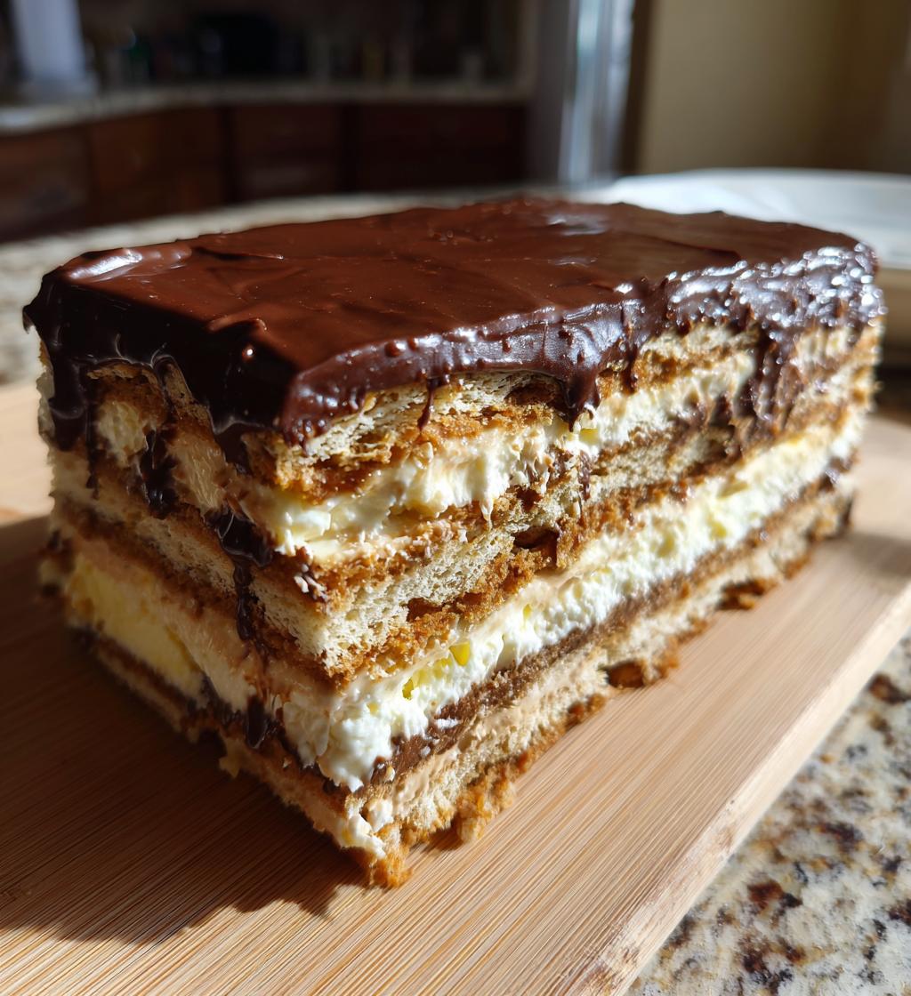 eclair cake - detail 1
