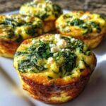 egg muffins with spinach and feta