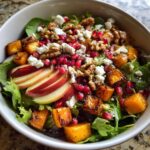 fall salad with maple lime dressing