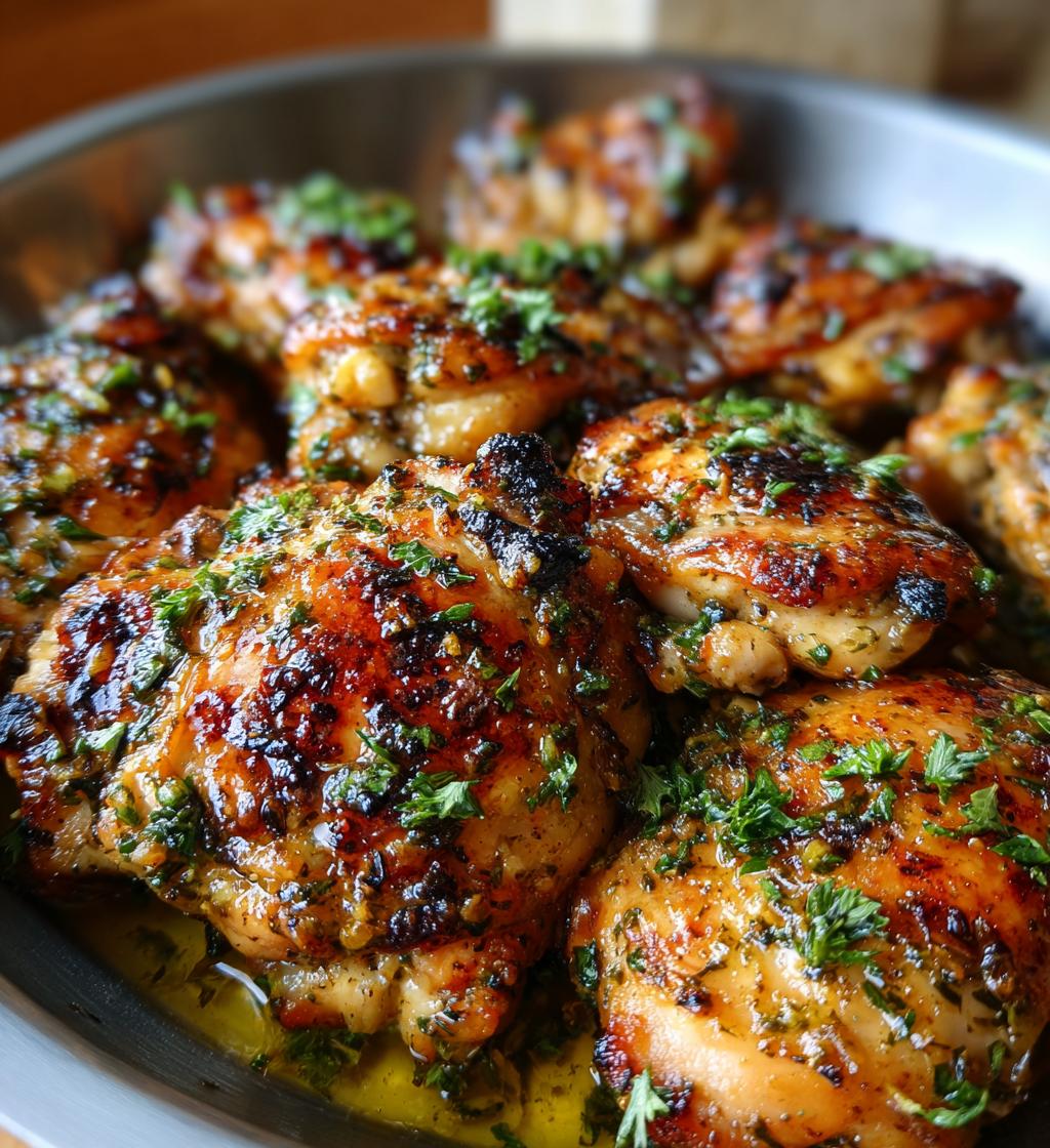 garlic butter chicken thighs recipe - detail 1