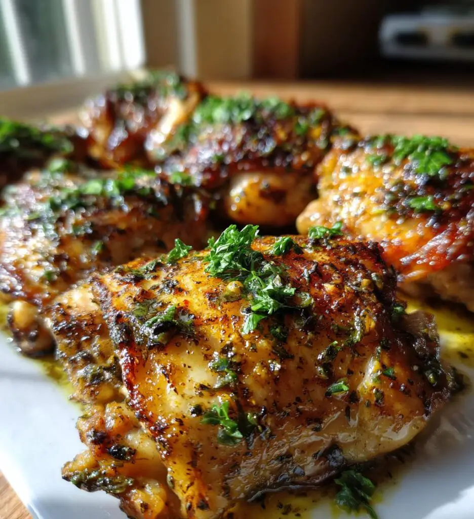 garlic butter chicken thighs recipe