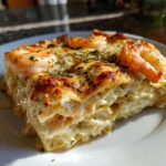 garlic butter shrimp scampi lasagna