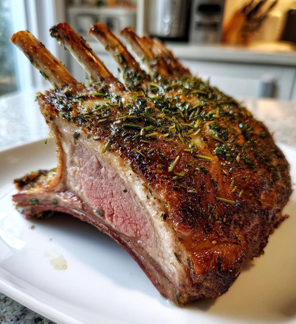herb crusted rack of lamb