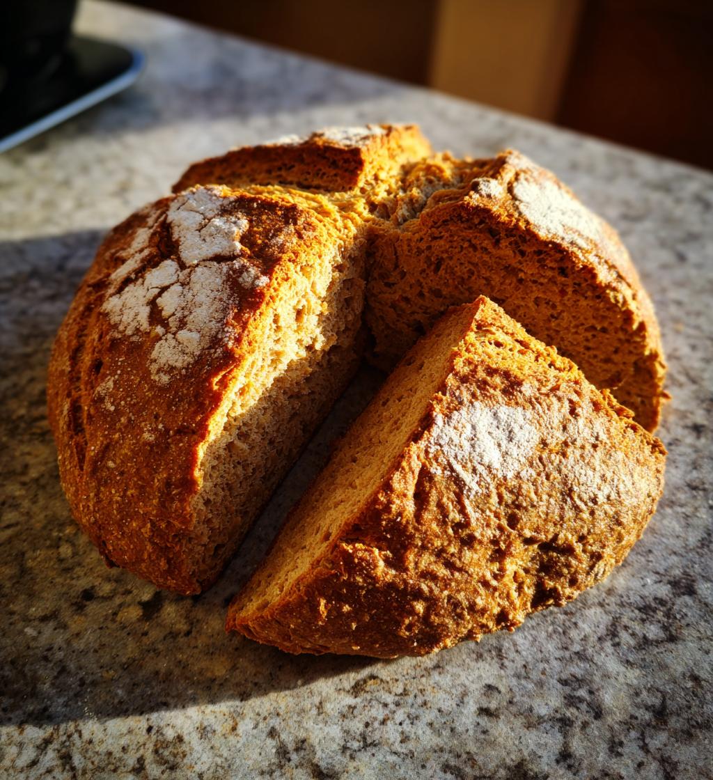 irish brown soda bread - detail 1