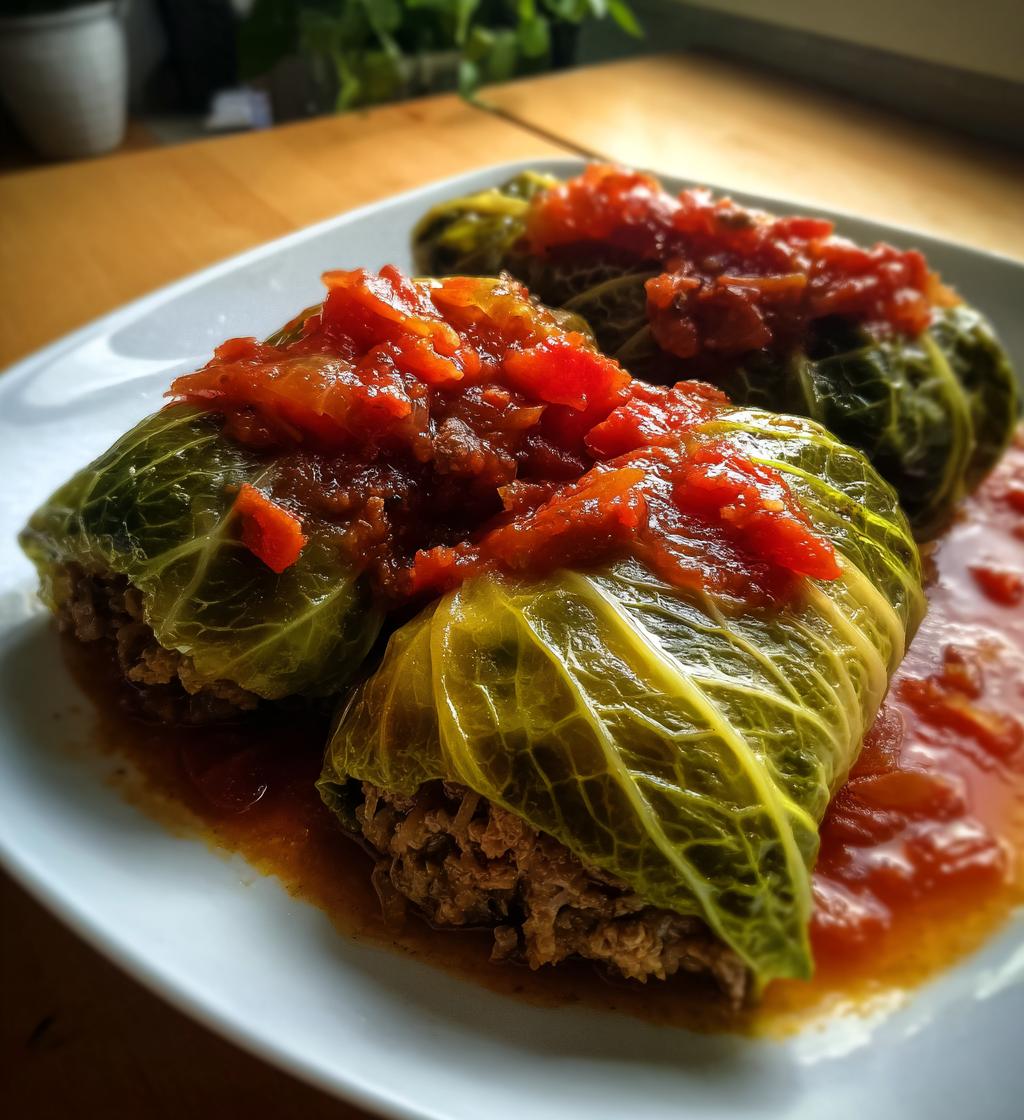 italian stuffed cabbage rolls - detail 1