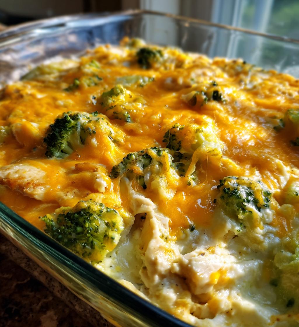 keto chicken and broccoli casserole - detail 1