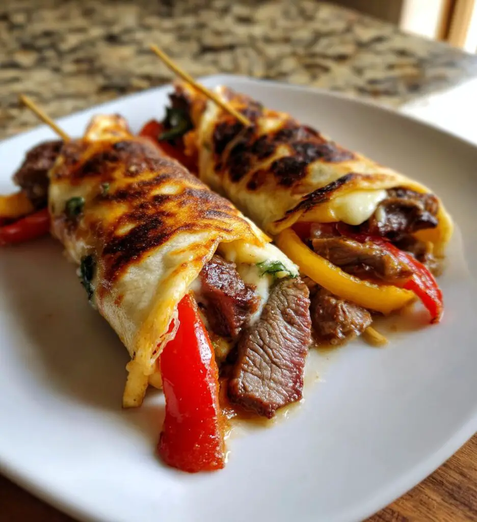 keto philly cheesesteak roll ups