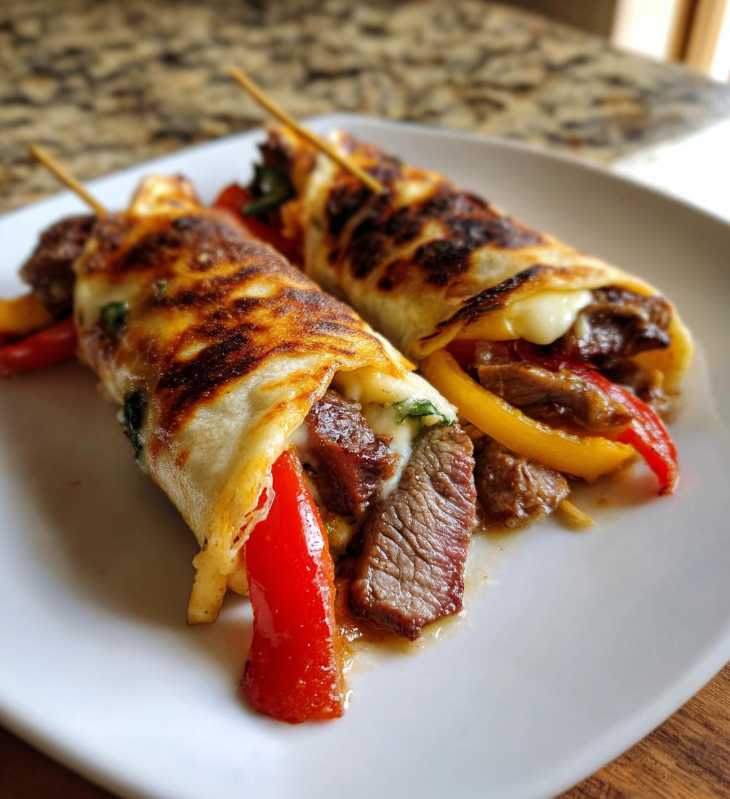 keto philly cheesesteak roll ups