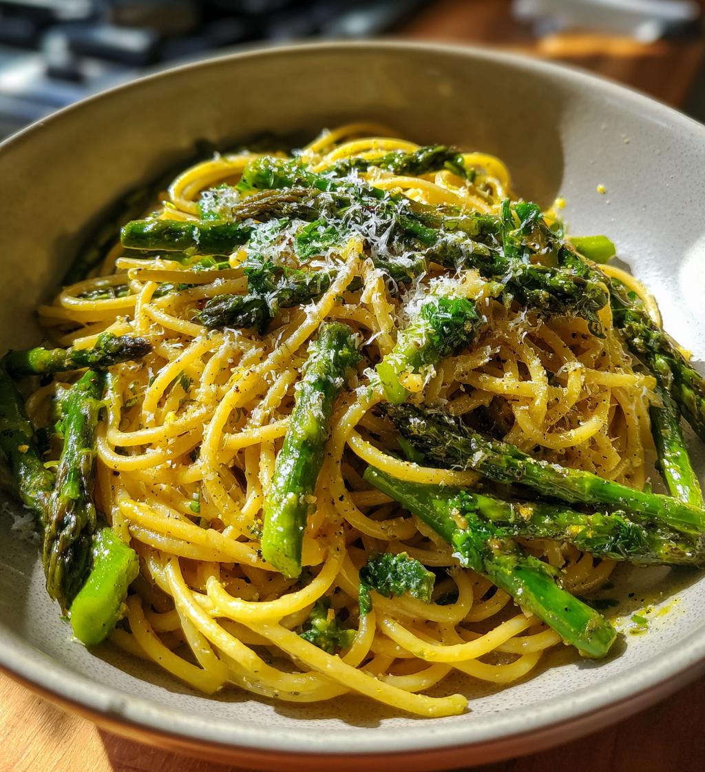 lemon asparagus pasta