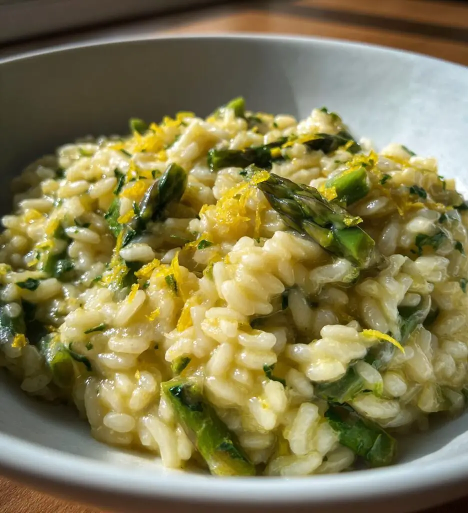 lemon asparagus risotto